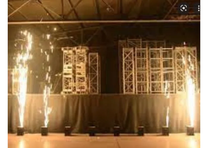 V-SPARK VOLKAN Efekti Tozla Çalışır, Yakmaz, DMX 512 Kontrollü