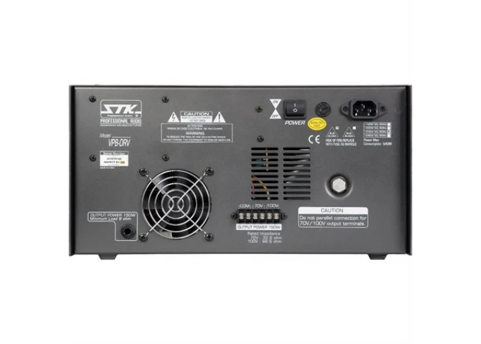 STK-PRO VP-8DRV 150W/100V - 8-ohm 8 Kanal Power-Mixer,