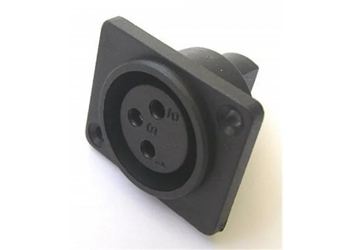 Ttaf 8400-3A 3-pin şasi tip Dişi XLR Konnektör, Plasik Kasa