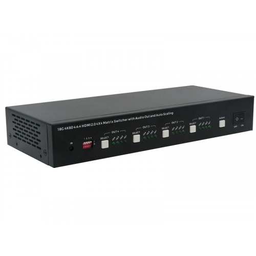 Wox CE-MX44-H2 Lite: 4x4 Matrix Switcher, 4K60 HDMI2.0, EDID