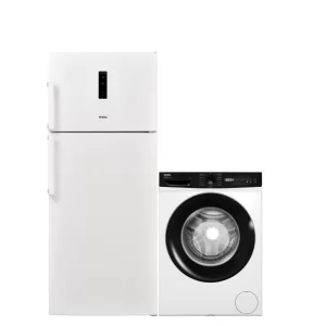 Vestel 2Li Beyaz Eşya Seti(CMI 118321 Çamaşır + NF60012 E Buzdolabı)