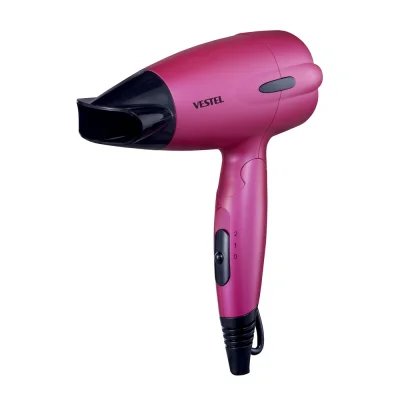 VESTEL VSK 1015 PEMBE SEYAHAT TİPİ SAÇ KURUTMA MAKİNESİ
