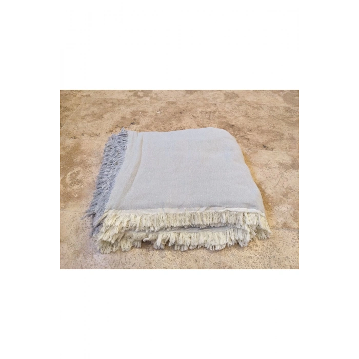 Çok Katlı Müslin Pike Mavi-Gri 280x300cm