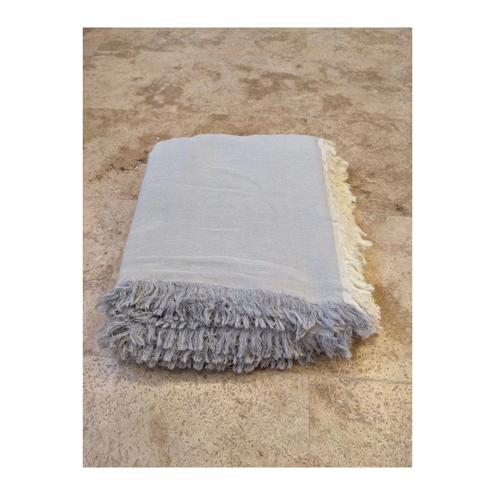 Çok Katlı Müslin Pike Mavi-Gri 280x300cm