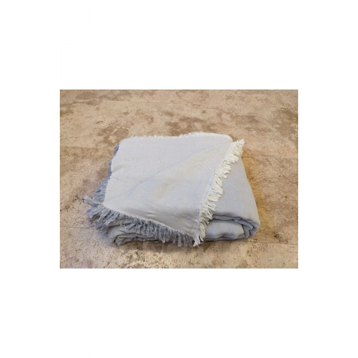 Çok Katlı Müslin Pike Mavi-Gri 280x300cm