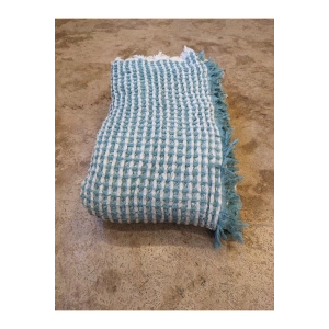 Kalın Waffle Pike Su Yeşili-Beyaz