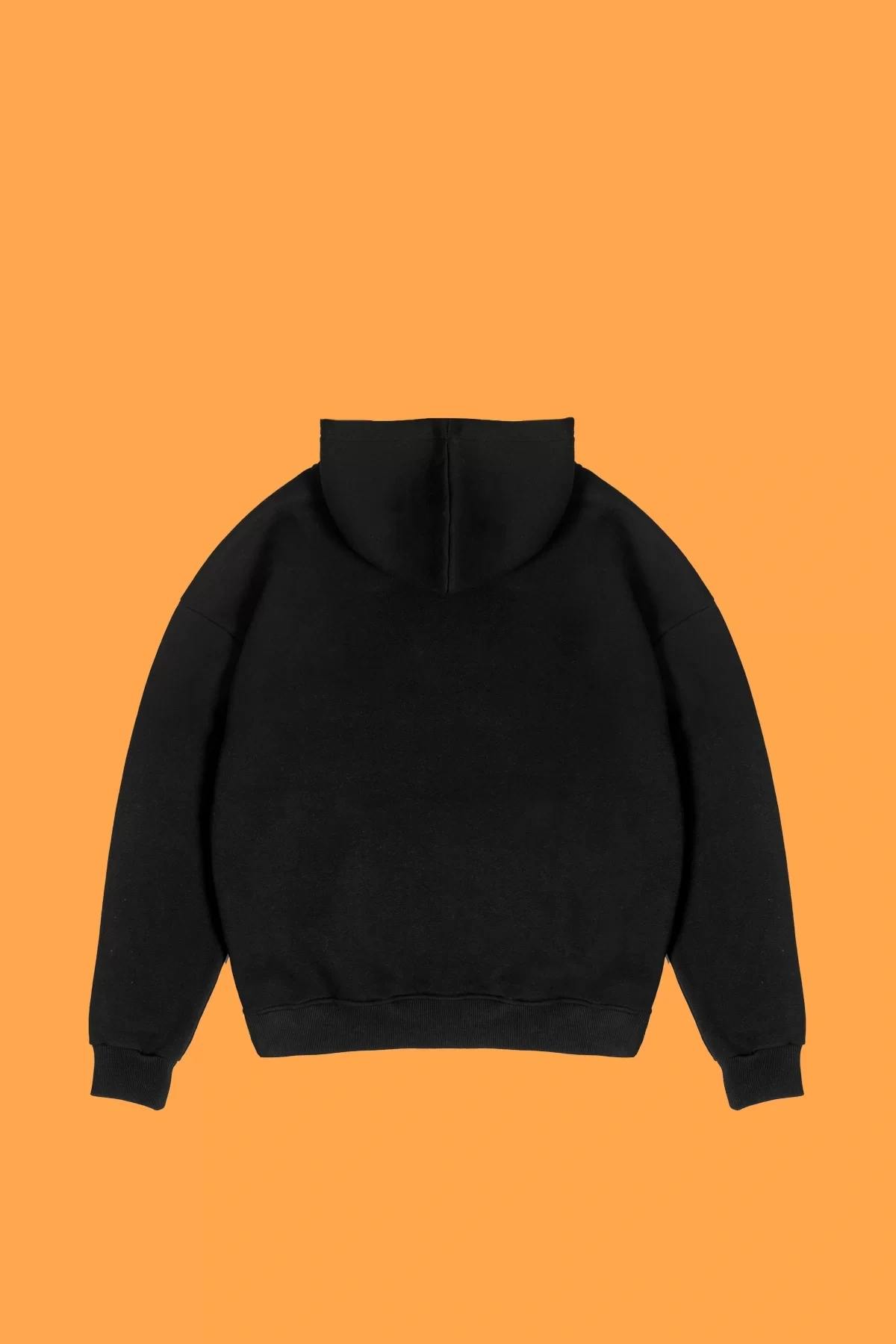 Antidote Baskılı Oversize Unisex Siyah Hoodie