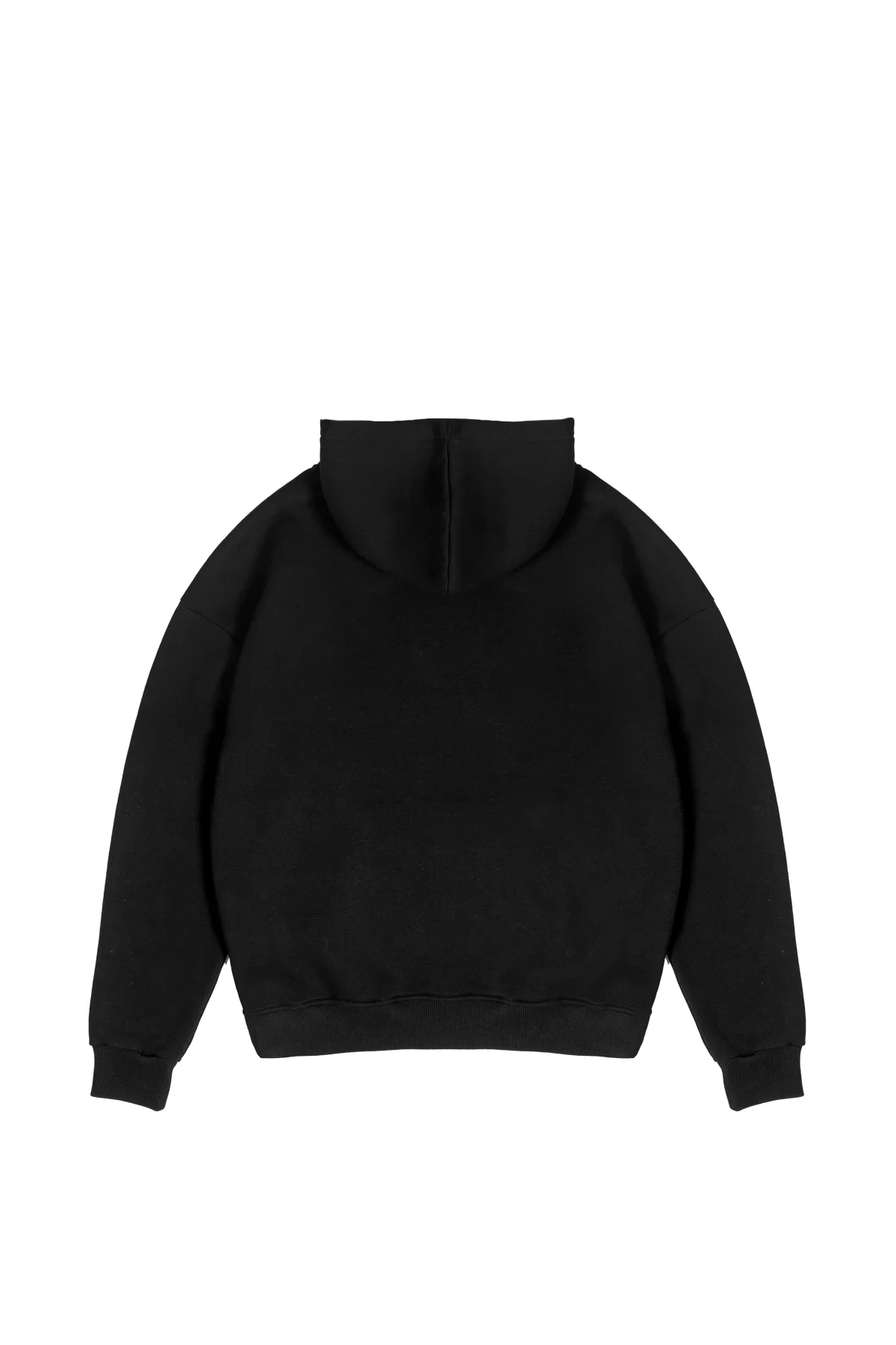 Basic Oversize Unisex Siyah Hoodie
