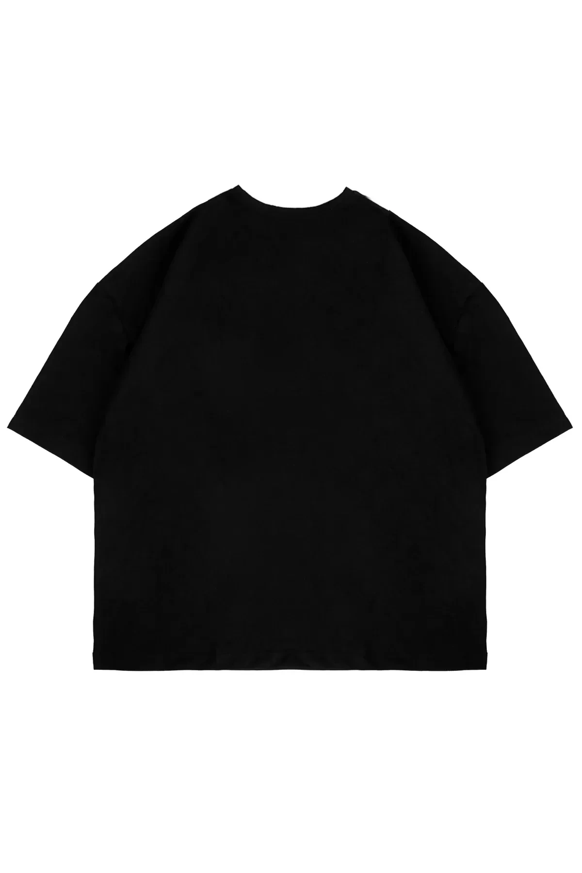 Rise And Fall Baskılı Siyah Oversize Unisex Tshirt