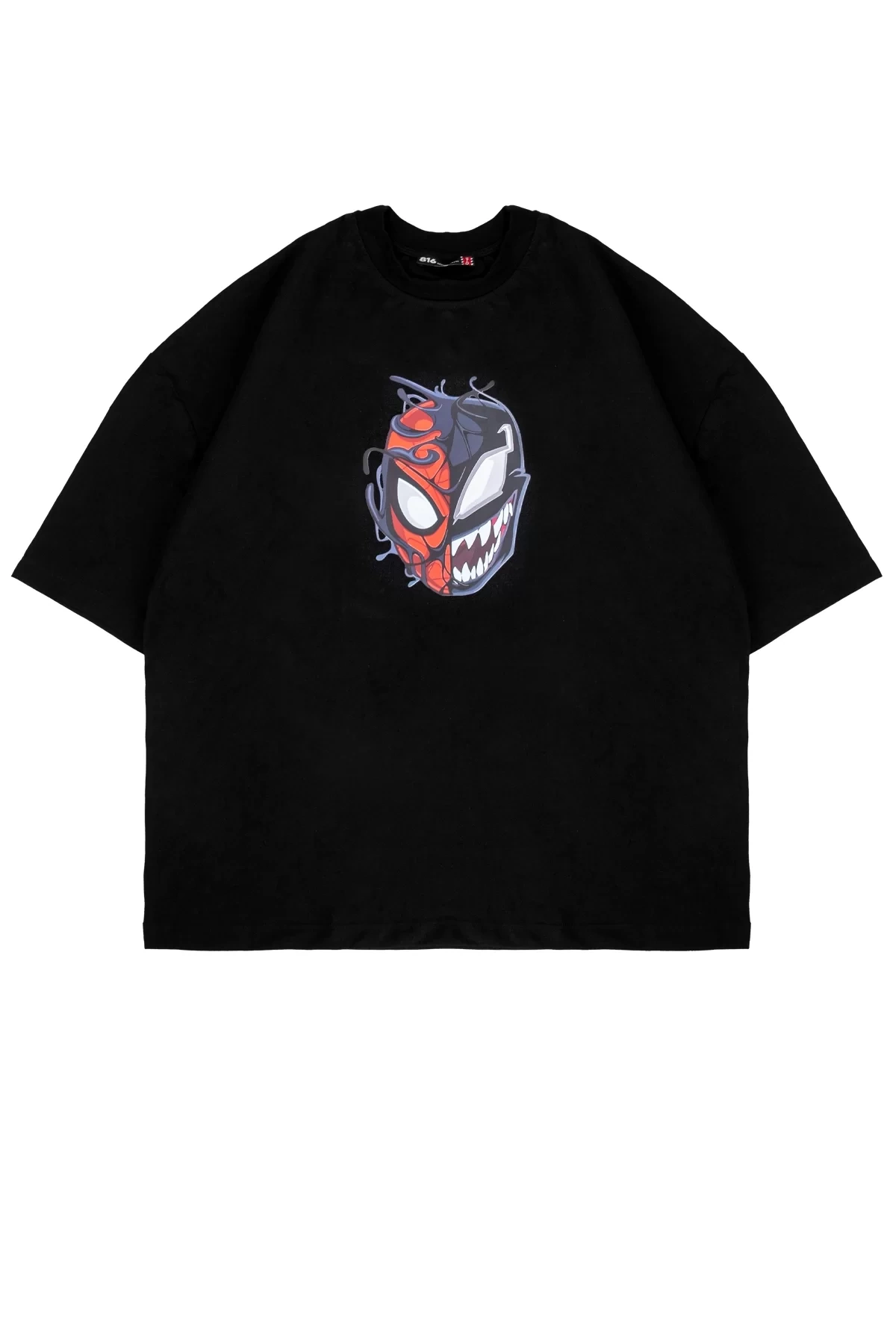 Spider X Venom Siyah Oversize Unisex Tshirt