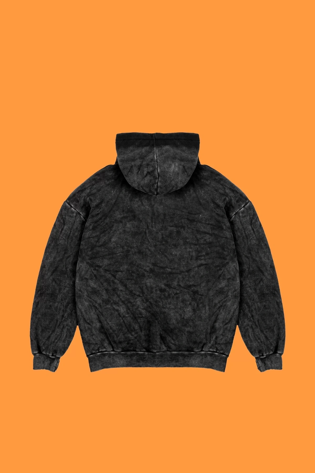 Yıkamalı Siyah Colourful Metallica Logo Baskılı Oversize Unisex Hoodie