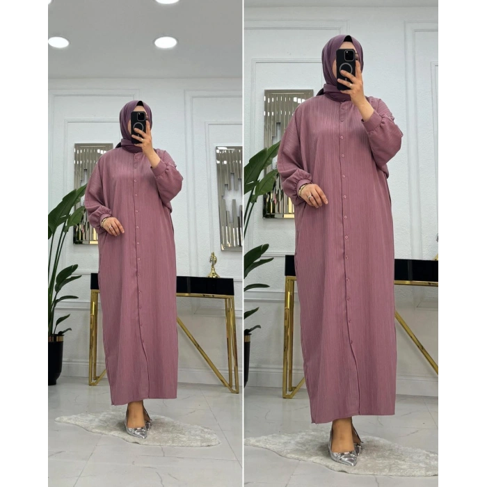 Al Butik | Modern ve Zarif Bürümcük Keten Elbise