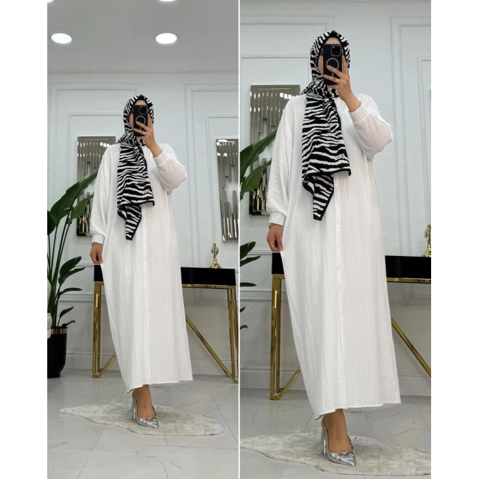 Al Butik | Modern ve Zarif Bürümcük Keten Elbise