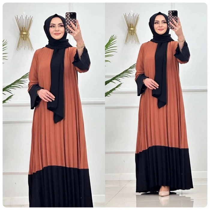 AL Butik | Yeni Sezon Pliseli Ayrobin Elbise Yeni Sezon