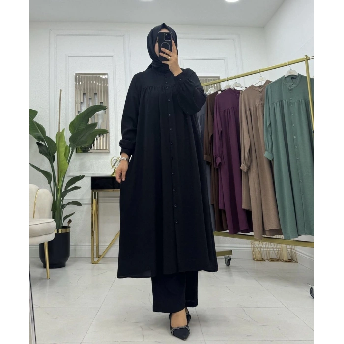 AL Butik | Ayrobin Kumaş Pantolonlu Salaş Takım Model - Yeni Sezon