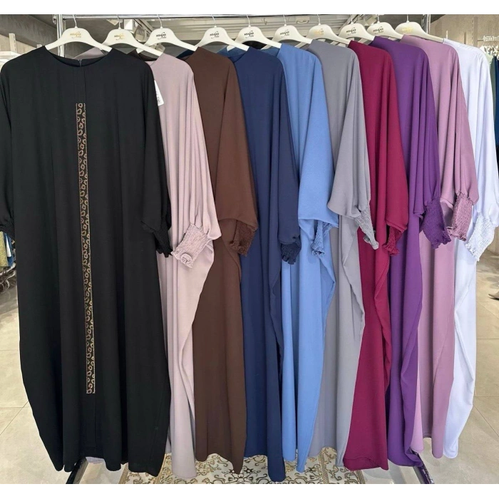 AL Butik | Birinci Kalite Medine İpeği Yarasa Kollu Elbise Tunik