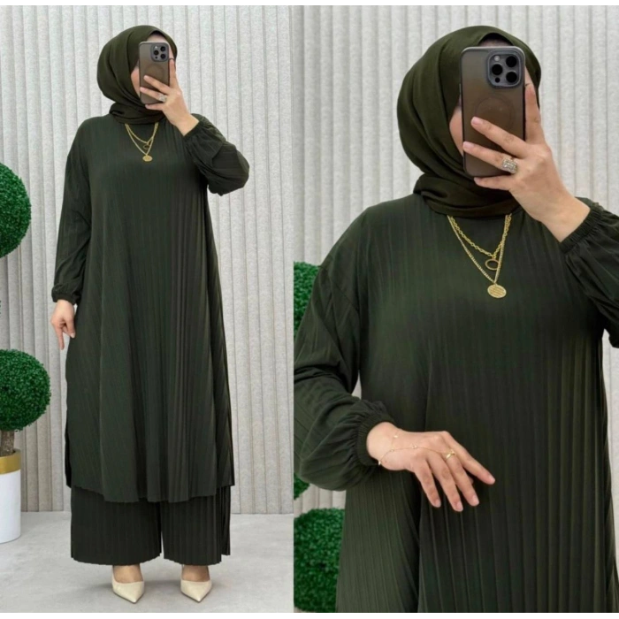 AL Butik | Birinci Sınıf Sendy Kumaş Tesettür Takım-Yeni Sezon