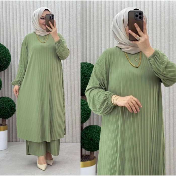 AL Butik | Birinci Sınıf Sendy Kumaş Tesettür Takım-Yeni Sezon