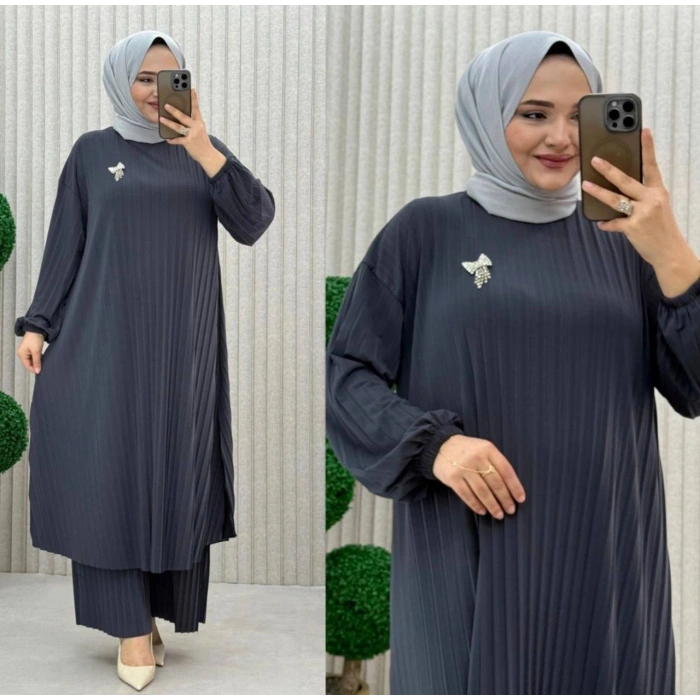 AL Butik | Birinci Sınıf Sendy Kumaş Tesettür Takım-Yeni Sezon