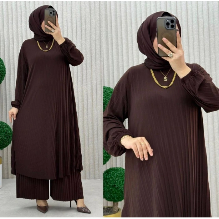 AL Butik | Birinci Sınıf Sendy Kumaş Tesettür Takım-Yeni Sezon