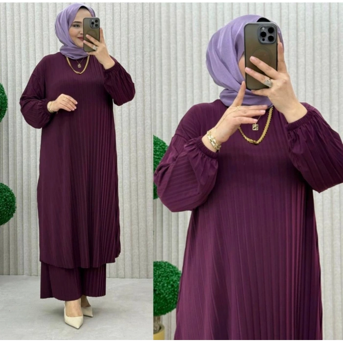 AL Butik | Birinci Sınıf Sendy Kumaş Tesettür Takım-Yeni Sezon