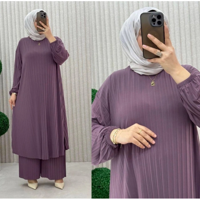 AL Butik | Birinci Sınıf Sendy Kumaş Tesettür Takım-Yeni Sezon