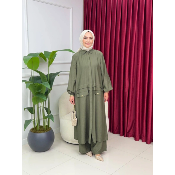 AL Butik | Birinci Kalite Çilek Kumaş Yeni Sezon Pantolonlu Takım