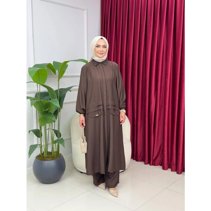 AL Butik | Birinci Kalite Çilek Kumaş Yeni Sezon Pantolonlu Takım