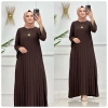 AL Butik | Pliseli Ayrobin Oversize Elbise Modelleri Yeni Sezon