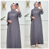 AL Butik | Pliseli Ayrobin Oversize Elbise Modelleri Yeni Sezon