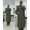 AL Butik | Paris Kumaş Cepli İkili Salaş Tesettür Takım-Yeni Sezon