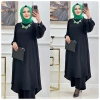 AL Butik | Kaliteli Oversize Ayrobin Kumaş İkili Tesettür Takım