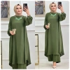 AL Butik | Kaliteli Oversize Ayrobin Kumaş İkili Tesettür Takım