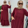 AL Butik | Birinci Sınıf Medine İpeği Pantolonlu Takım - Yeni Sezon