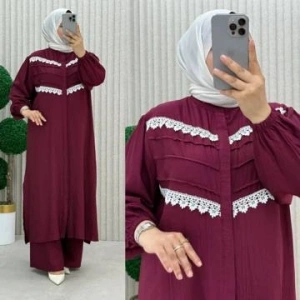 AL Butik | Birinci Kalite Çilek Kumaş Pantolon Takım-Yeni Sezon