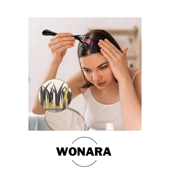 Derma Roller Titanyum Uçlu 540 İğneli Cilt Yüz Bakım Yenileme Masaj Aleti 0,50 mm