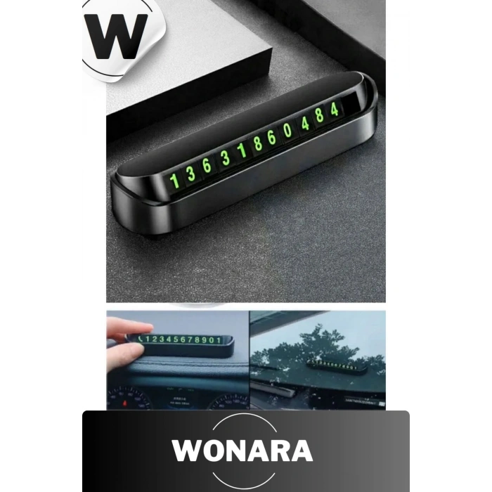 Kolay Kullanım Fosforlu Neon Araç İçi Telefon Numarası Kartı Park İçin Aç-Kapa Oto Cam Numaratör