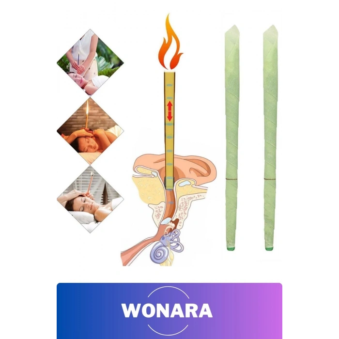 Pratik Doğal Organik Kulak Temizleme Mumu - Buşon ve Dış Kulak İçi Bakımı İçin Koni Çubuk