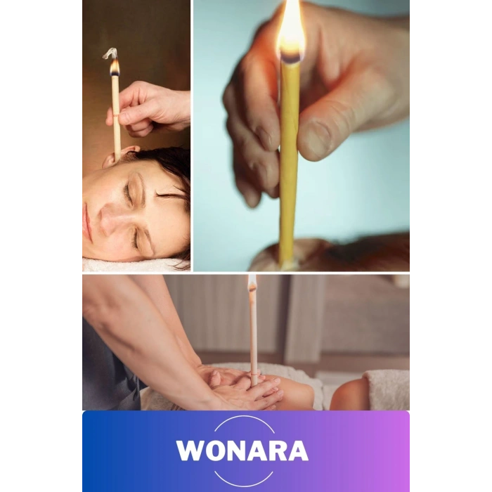 Pratik Doğal Organik Kulak Temizleme Mumu - Buşon ve Dış Kulak İçi Bakımı İçin 5 Çift Koni Çubuk