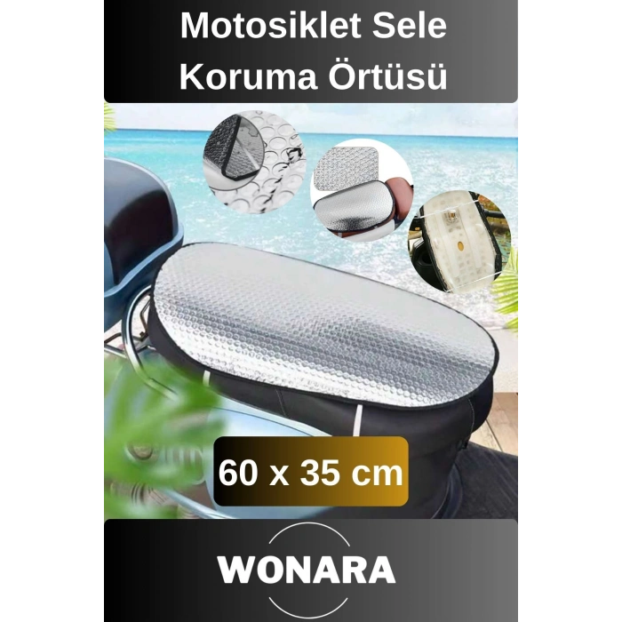 Uzun Ömürlü Hafif ve Su Geçirmez Sızdırmaz Pratik Motosiklet Sele Koruma Örtüsü