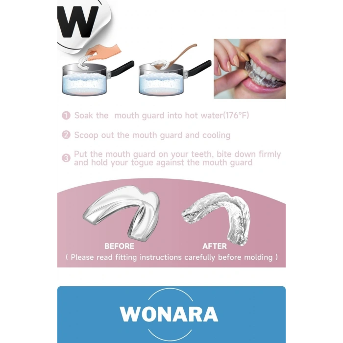 Premium Diş Gıcırdatma Önleyici Çene Koruyucu Gece Plağı Diş Sıkma Engelleyici Dişlik Aparat