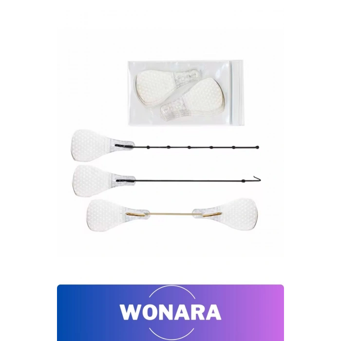 Özel Tasarım Günlük Cilt Kaş Göz Vücut Boyun Çizgisi Kaz Ayağı Pratik İpli Gerdirme Bandı 3lü Set