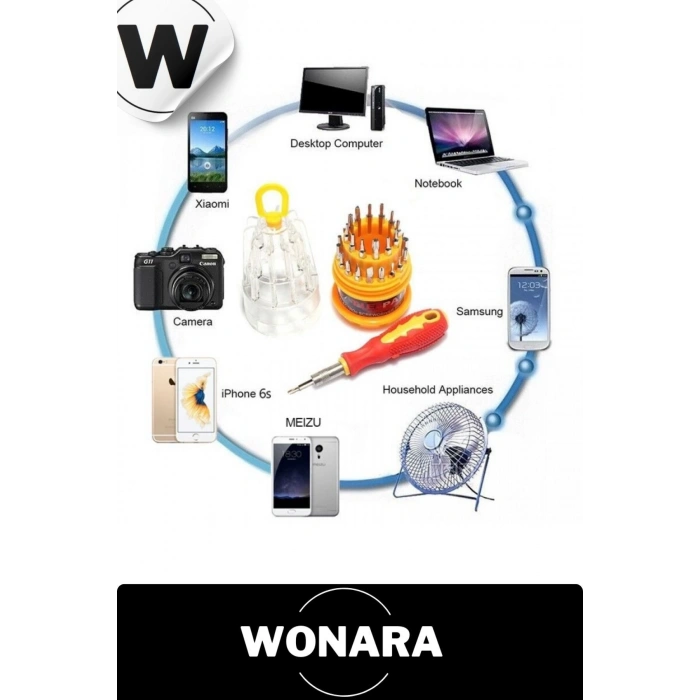 Özel Üretim 31 Parça Çok Amaçlı Metal Başlıklı Kauçuk Tutma Saplı Hafif Yumurta Tornavida Seti