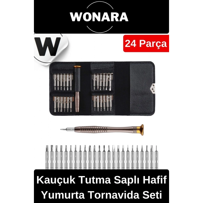 Özel Üretim 112 Gr Ağırlığında Hafif Hassas Tamirat İçin Mini Çıtçıtlı Cüzdan Tornavida Seti