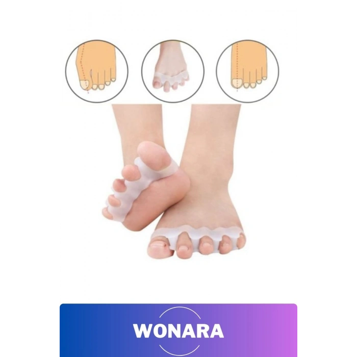 Premium A Kalite Kemik Büyümesini Önleyici Şekil Bozukluğu 5 Parmak Ayıran Silikon Bunyon Aparatı