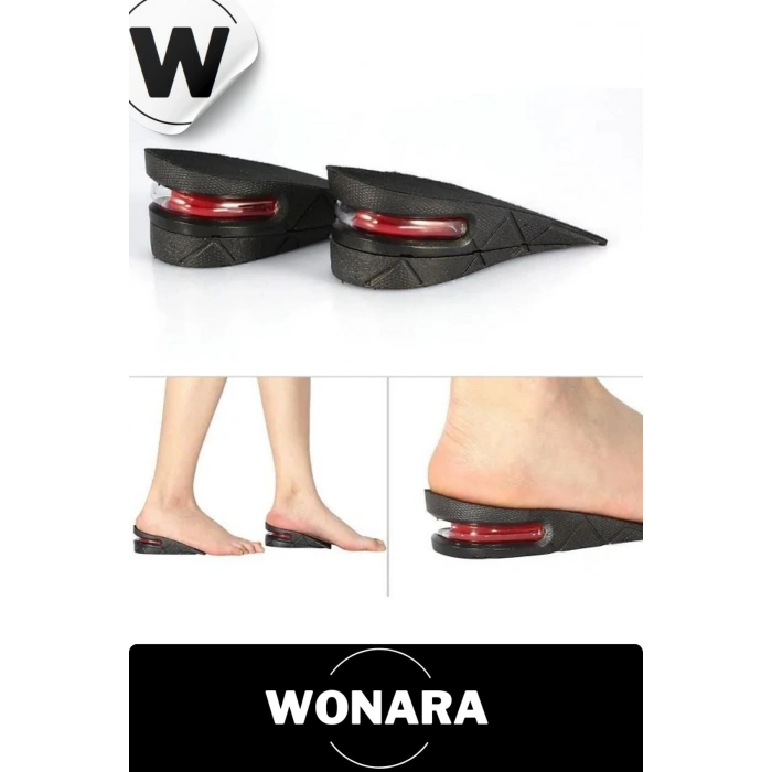 Özel Üretim Görünmez Ayakkabı İçi Hava Yastıklı Esnek Yumuşak Konforlu Destekli Boy Uzatan Tabanlık