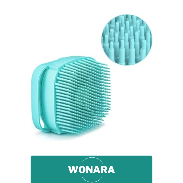 Özel Tasarım Evcil Hayvan Bebek Çocuk Şampuan Sabun Hazneli Cilt Dostu Silikon Fırçası Lif Kesesi