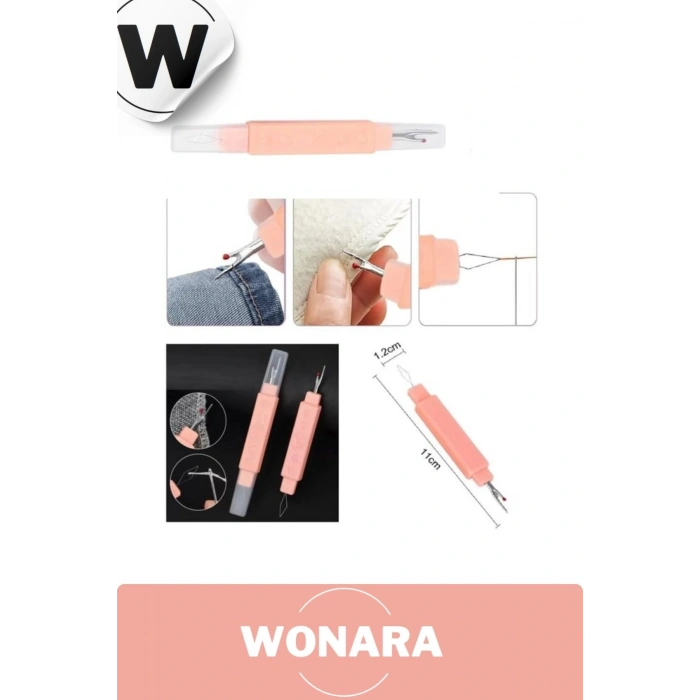 Çok Amaçlı Çok Amaçlı Kullanışlı Ergonomik Saplı Pratik Dikiş Sökücü ve İğne İplik Seti 2si 1 Arada