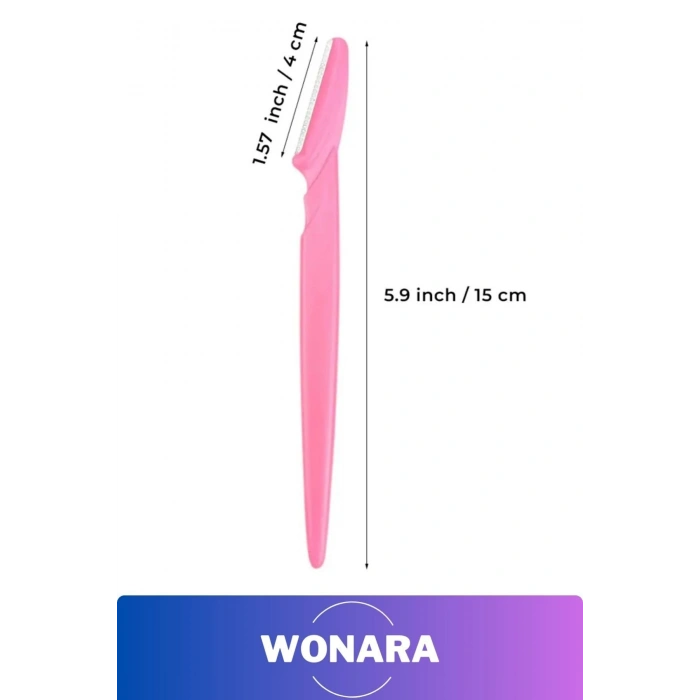 Premium Pratik Tahrişe Karşı Bakım İçin Tüy Yüz Bıyık Alma Aleti 3lü Set Kaş ve Yüz Usturası