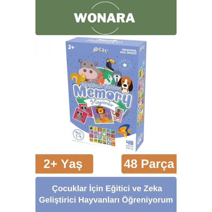 Eğitici Zeka Geliştirici Aile ile El-Göz Koordinasyonu Desteği Eğlenceli Hayvanları Öğreniyorum Seti